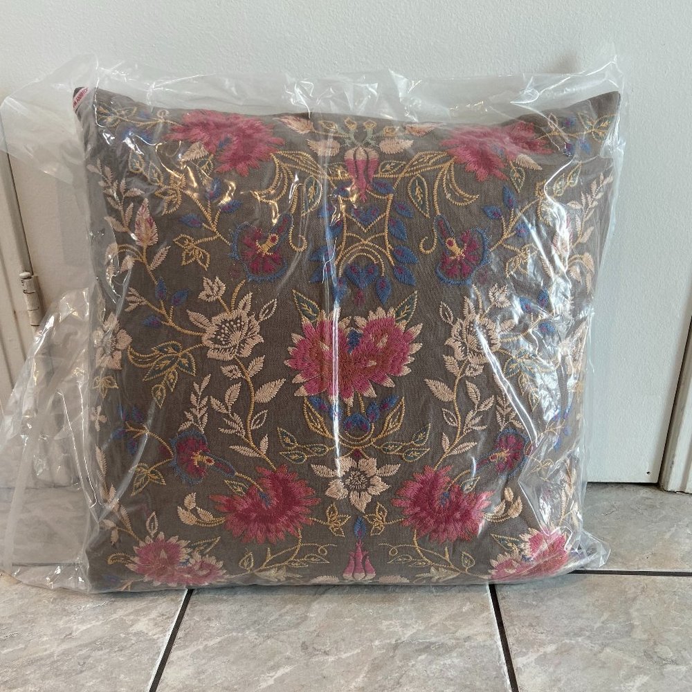 Johnny Was Home Collection Embroidered Pillow
